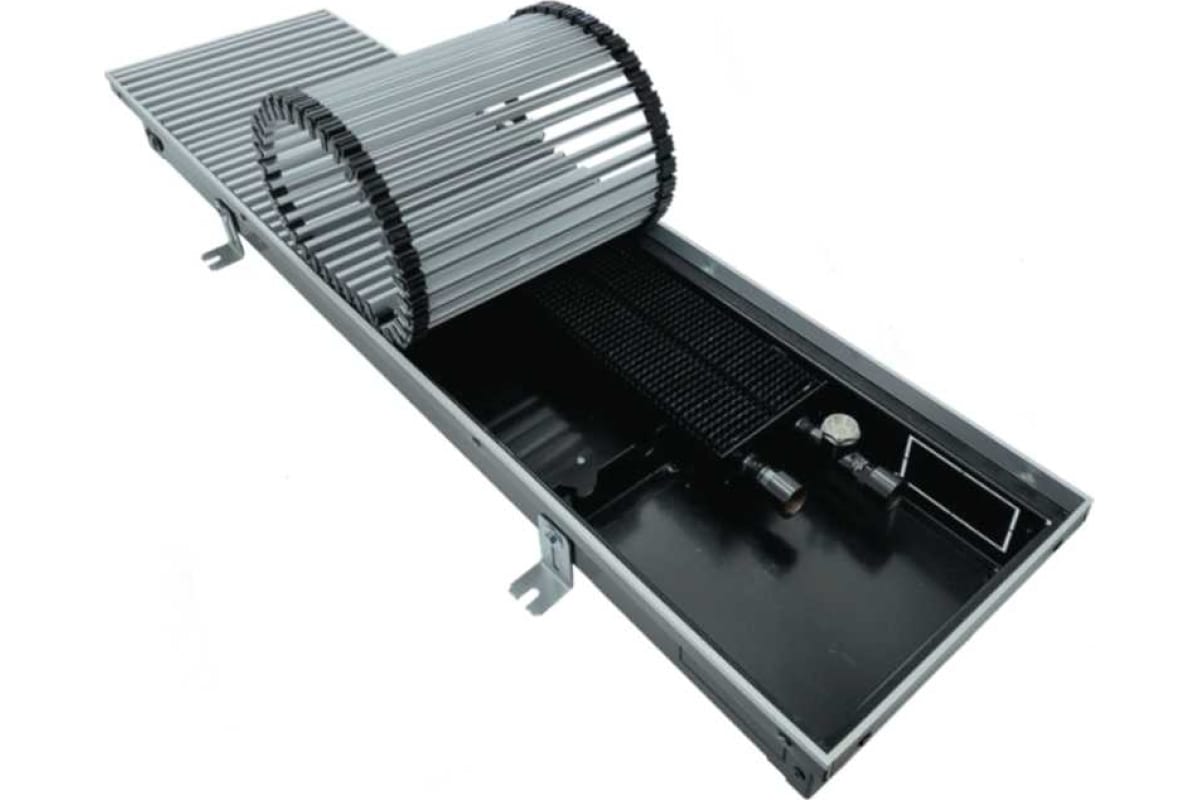 Внутрипольный конвектор Gekon eco с решеткой una h09 l180 t23 (без клапана) GETL0.00918023/UNA/NV