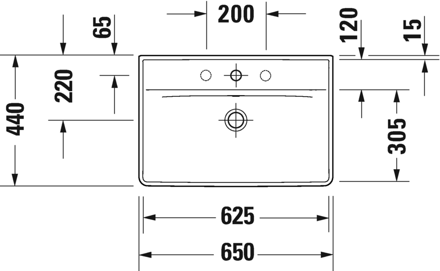 Раковина Duravit D-Neo 236665 65 см