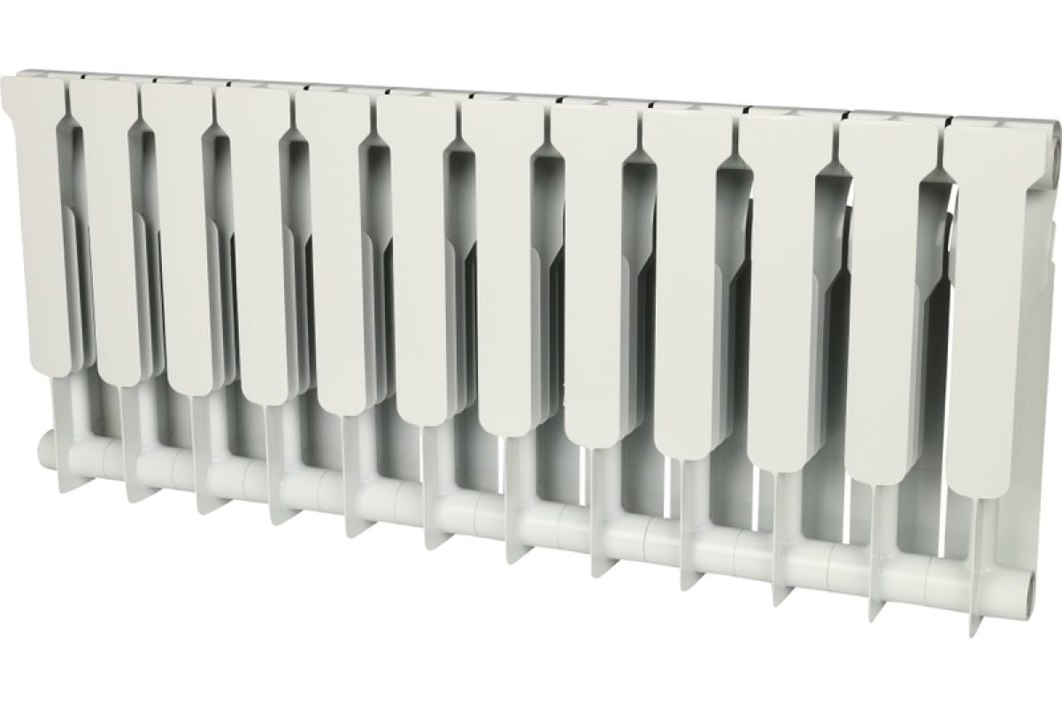 Биметаллический радиатор Rommer Profi BM 350 BI350-80-80-130 12 секций RAL9016 86633