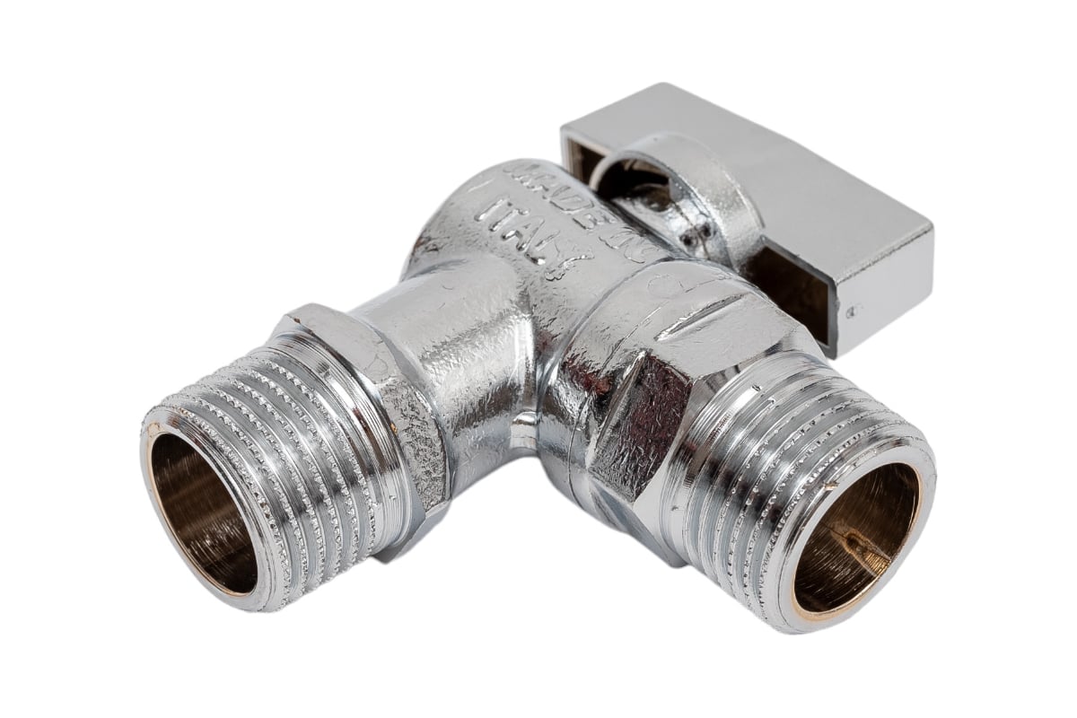 Кран для подключения бачков/смесителей Uni-Fitt НН 1/2", хромированный 180C2000