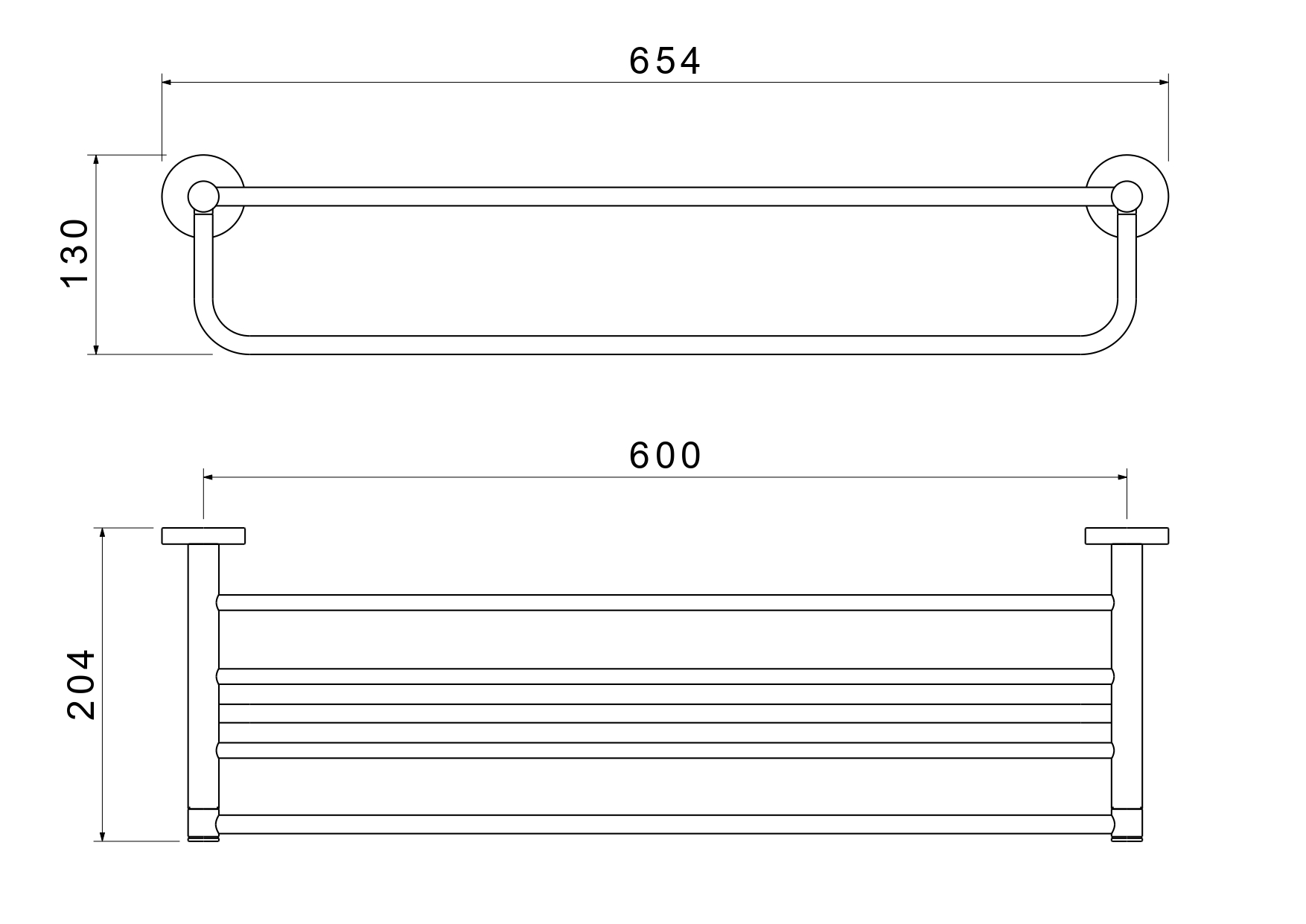 Полка Aquatek Европа AQ4115CR хром