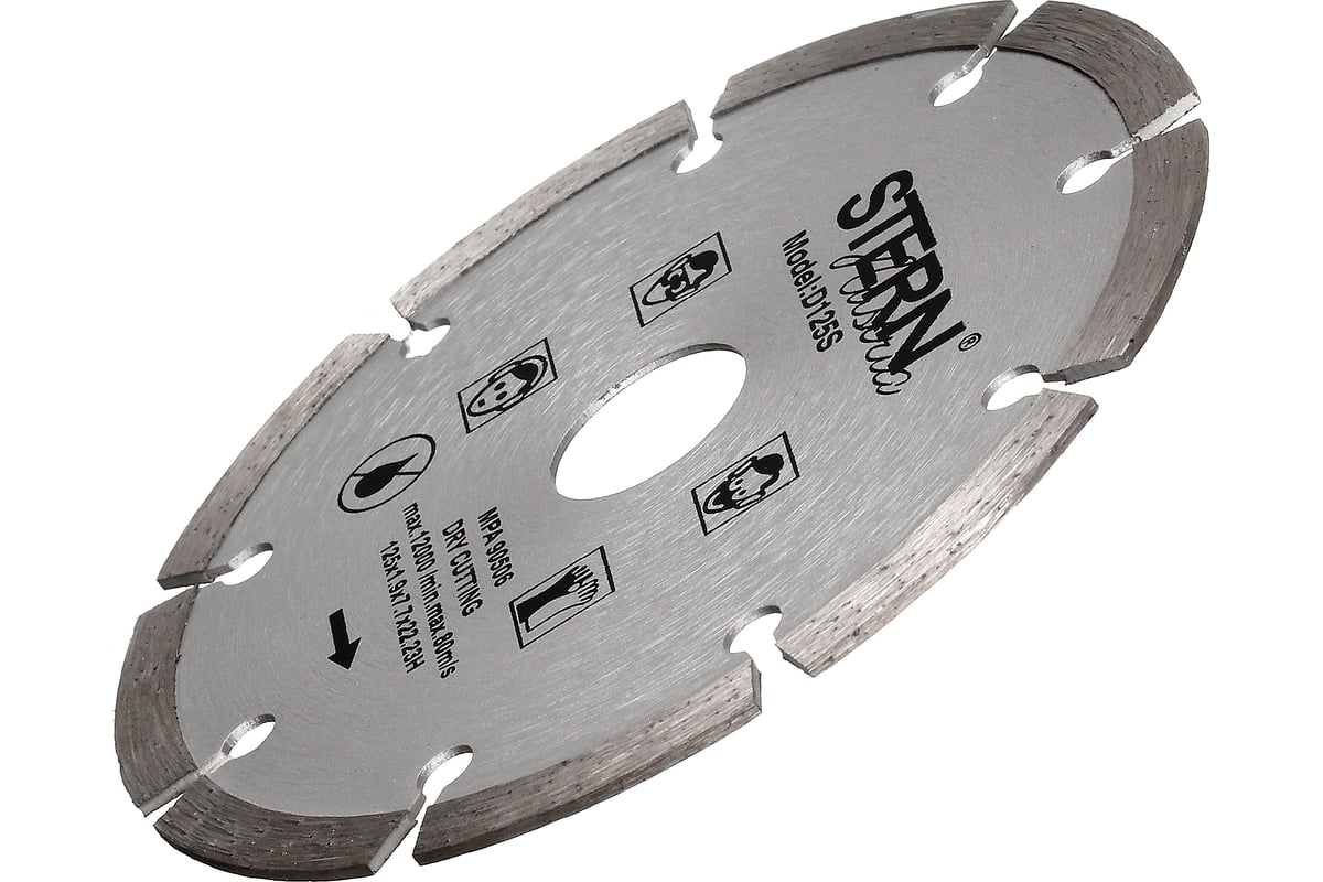 Диск алмазный сегментный Stern 125х1.9х7.7х22.2 мм TORGWIN S23581