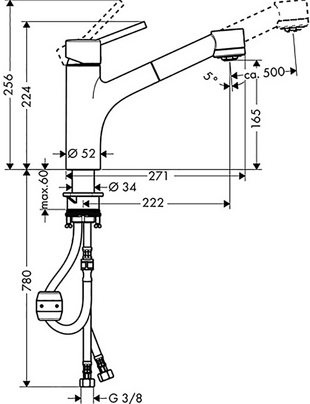 Смеситель для кухни Hansgrohe Talis S 32841000