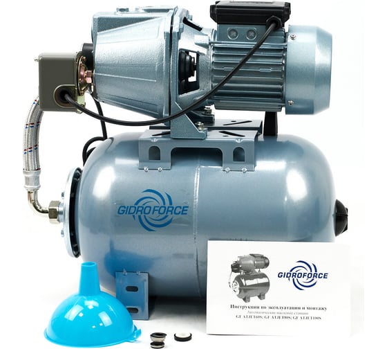 Насосная станция с расширительным баком 24 л GIDRO FORCE ATJET 80S