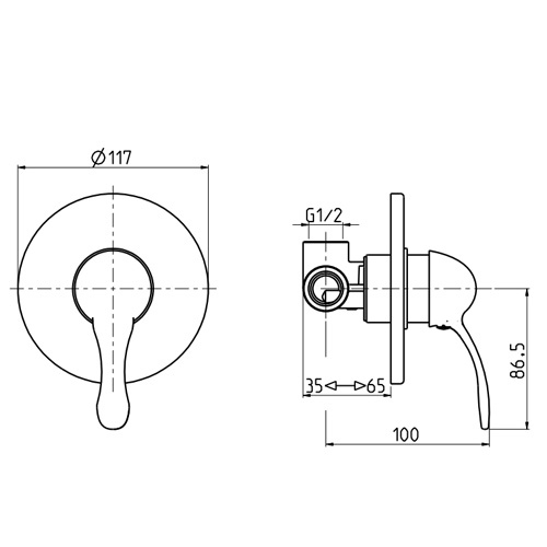 Смеситель для душа M&Z Delizia DLZ02711