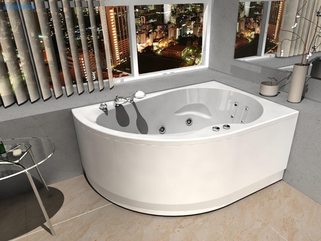 Акриловая ванна Aquatek Вирго 150х100 см R VIR150-0000025 с фронатальной панелью