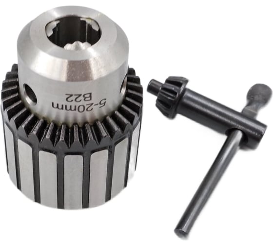 Патрон сверлильный ПС 20 5-20 мм, В22, с ключом, исп. R-01 кл.1 TORNERI 041893