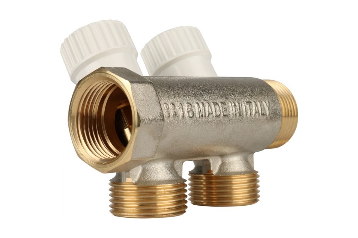 Регулирующий коллектор STOUT 1", 2 отвода 3/4" RG008UJF4F6FEQ