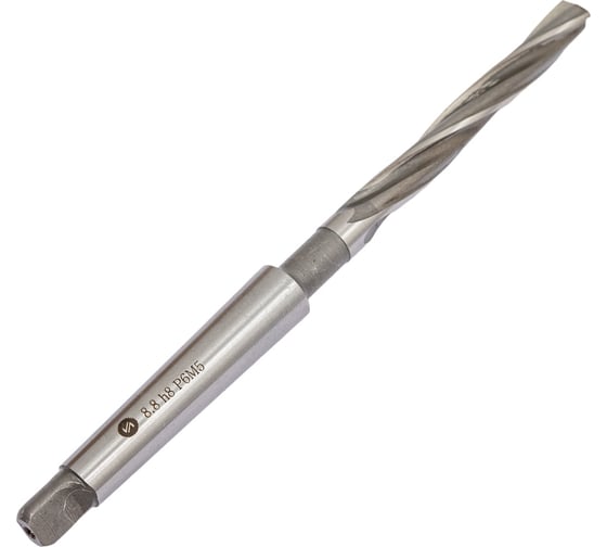 Зенкер для сквозных отверстий (8.8х81х162 мм; КМ1; Z=3; h8; Р6М5; 2320-2553; ГОСТ 12489-71) ИНСТУЛС 00001612568