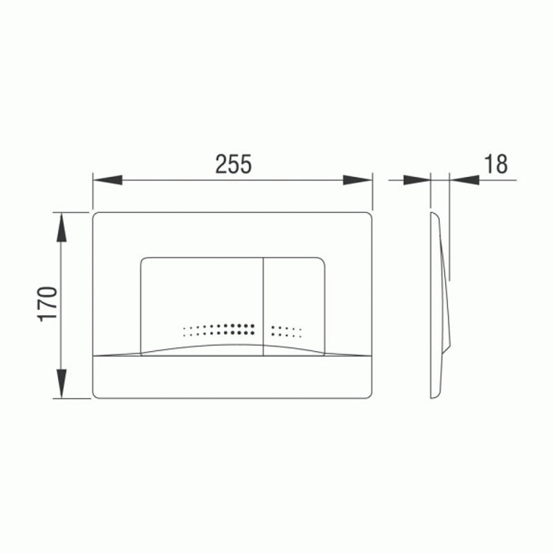 Кнопка смыва Pestan Active Fluenta 40006361 хром