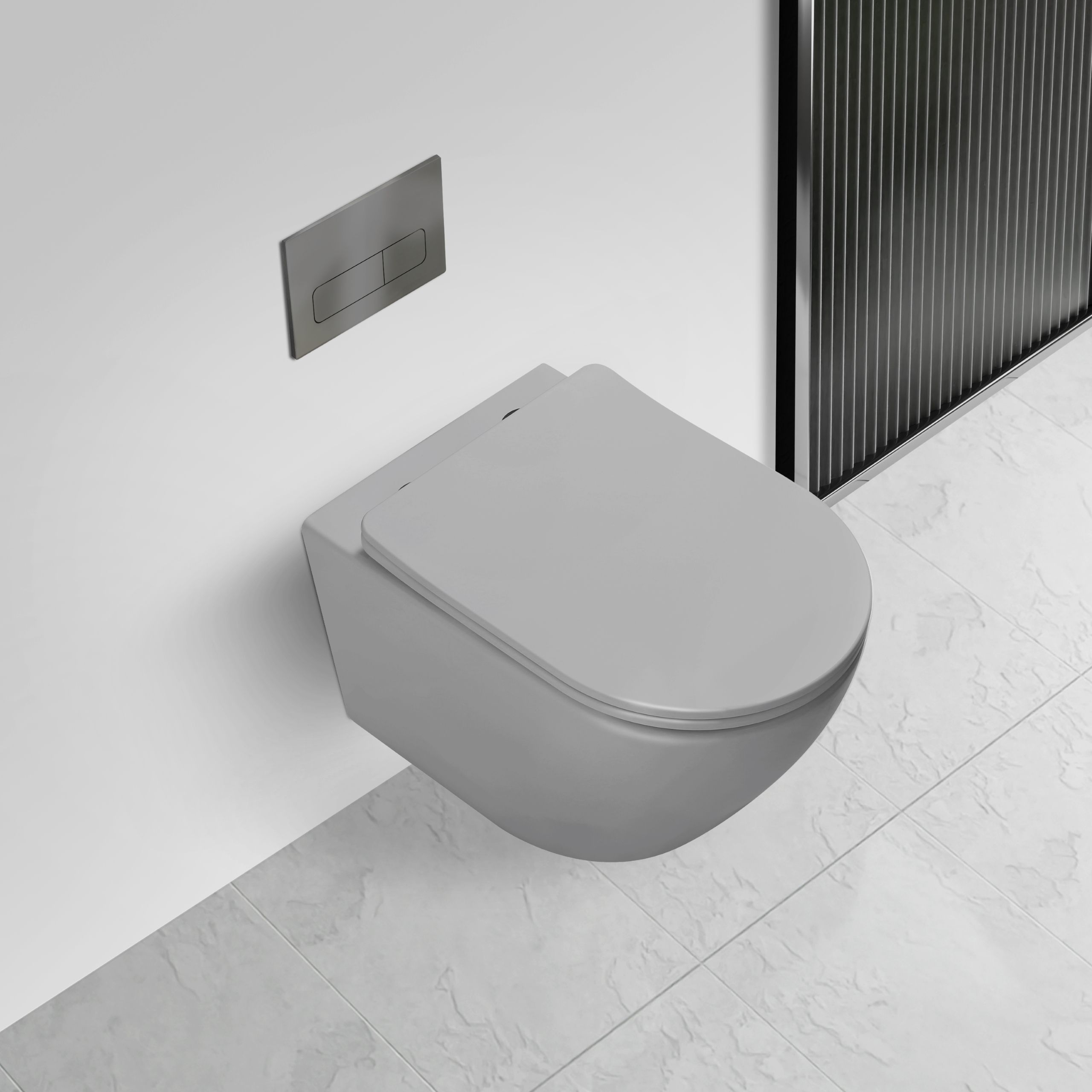 Подвесной унитаз Vincea Tornado Globo VT1-14TMG безободковый, серый матовый