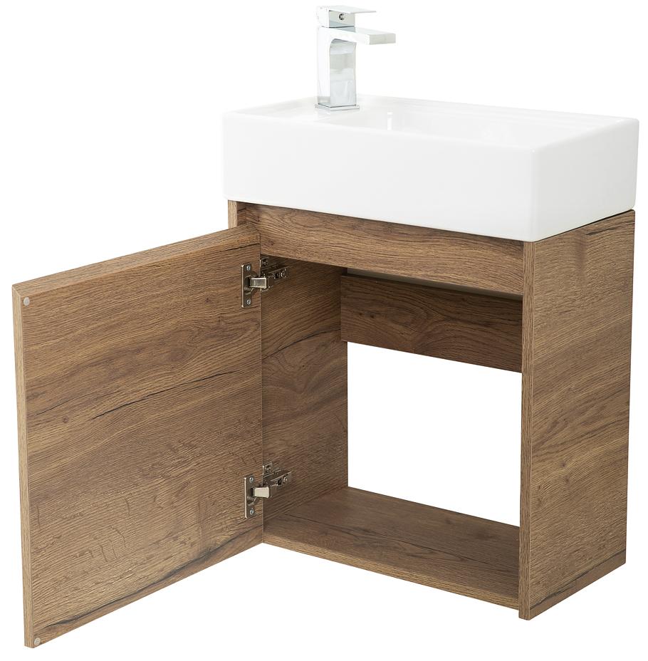 Мебель для ванной BelBagno Kraft Mini 50 см Rovere Tabacco, L