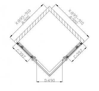 Поддон для душа Grossman Pragma PR-90Q 90x90 квадратный