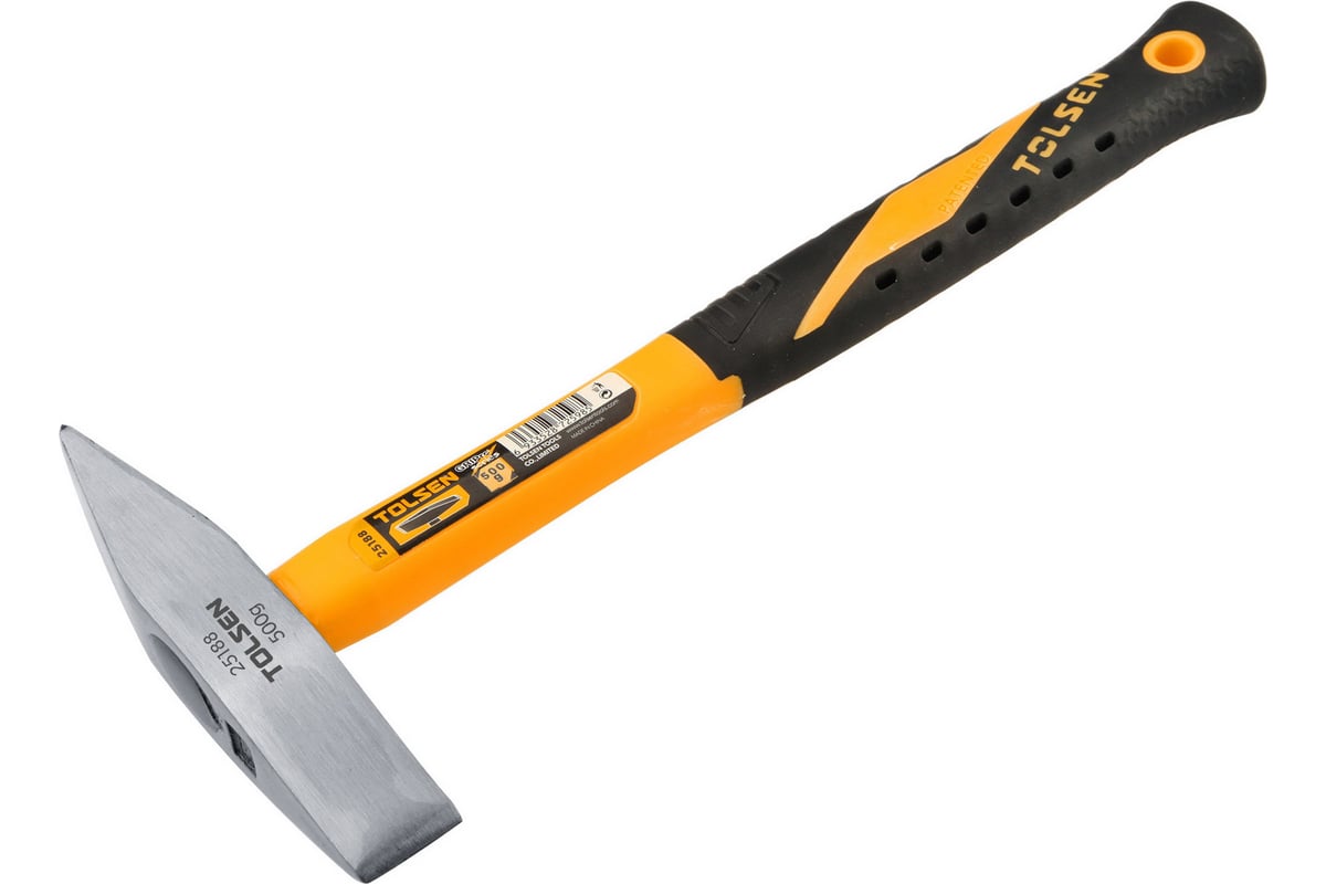 Молоток сварщика 500 г, фиберглас. рукоятка GRIPro TOLSEN 25188