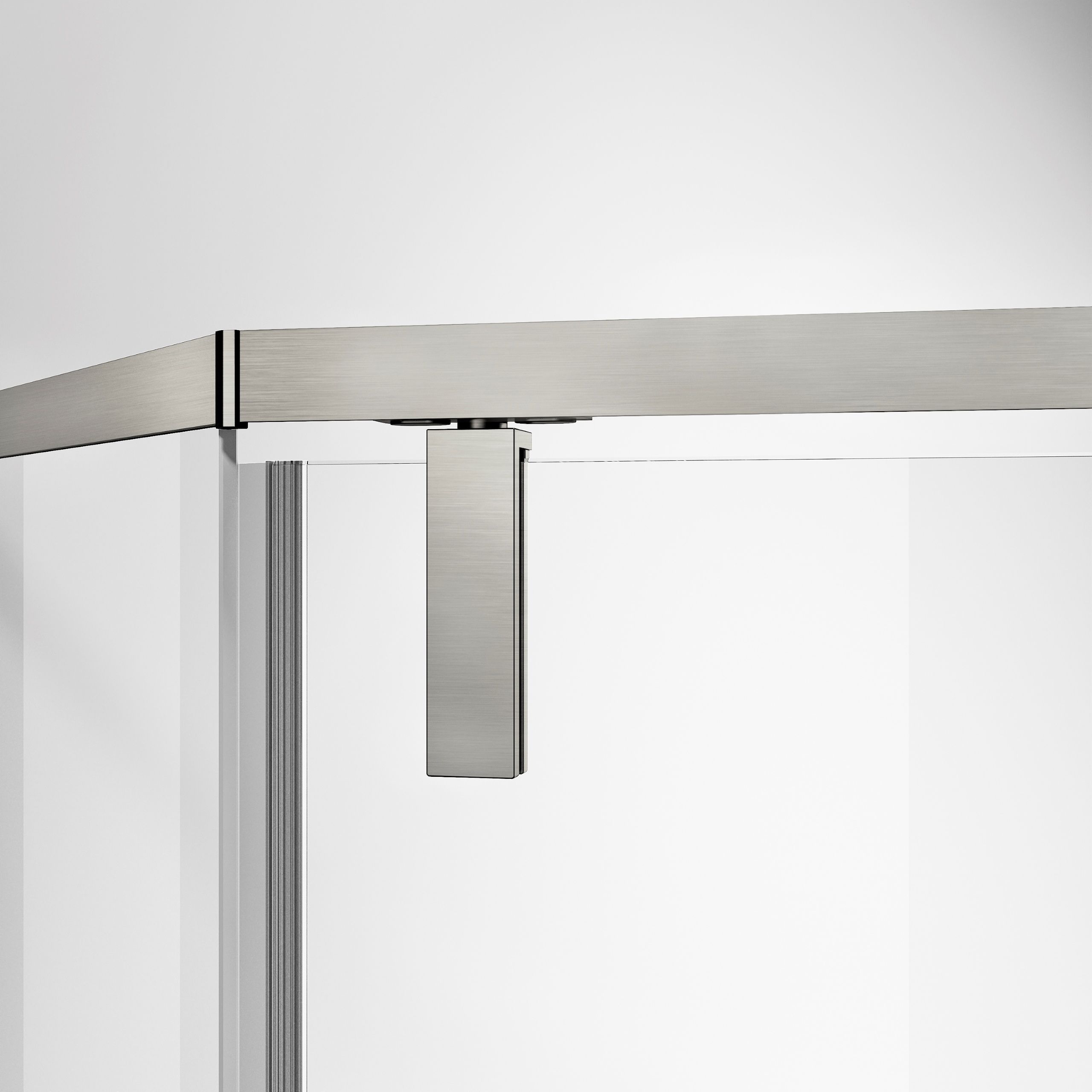 Душевой уголок Vincea Слим-Н (Slim-N) VSP-4SN900CLBN 90x90 брашированный никель, прозрачный