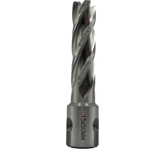 Сверло корончатое TORNERI 15х50 мм, HSS, Universal / Weldon 19 Т023628
