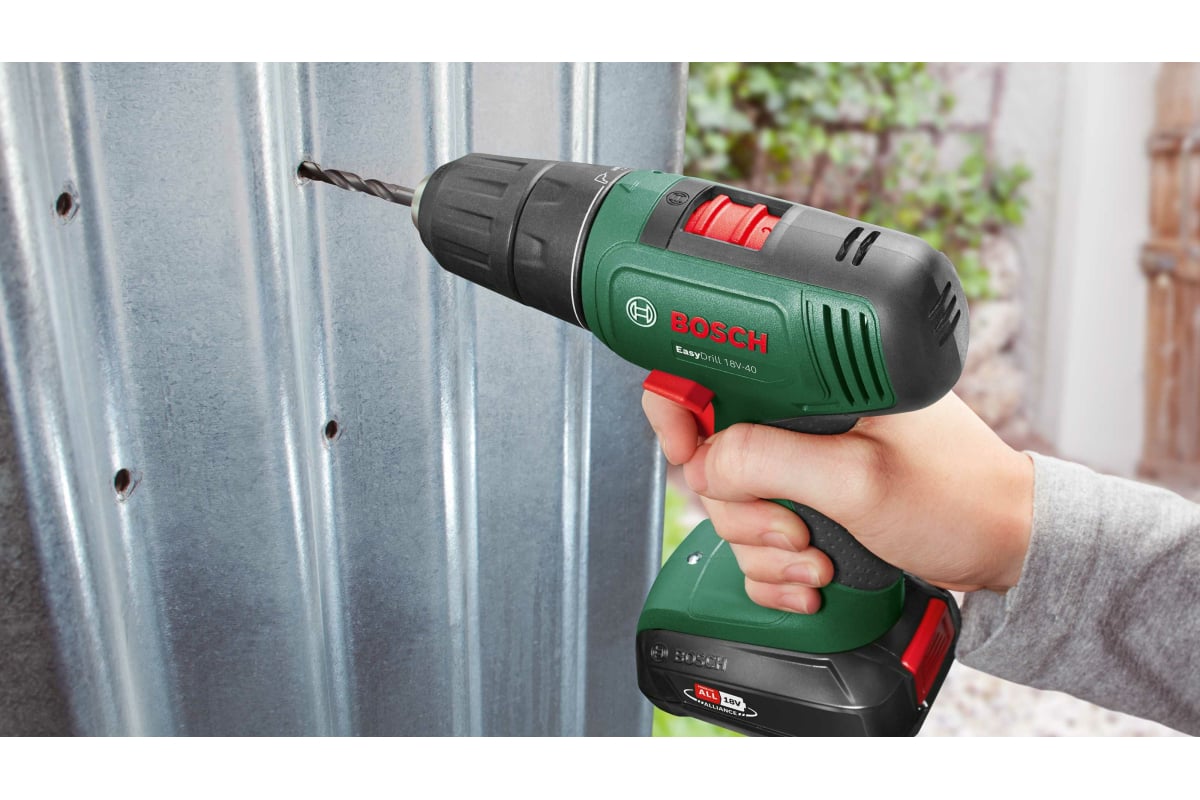 Аккумуляторная дрель-шуруповерт Bosch EasyDrill 18V-40 SOLO 06039D8000