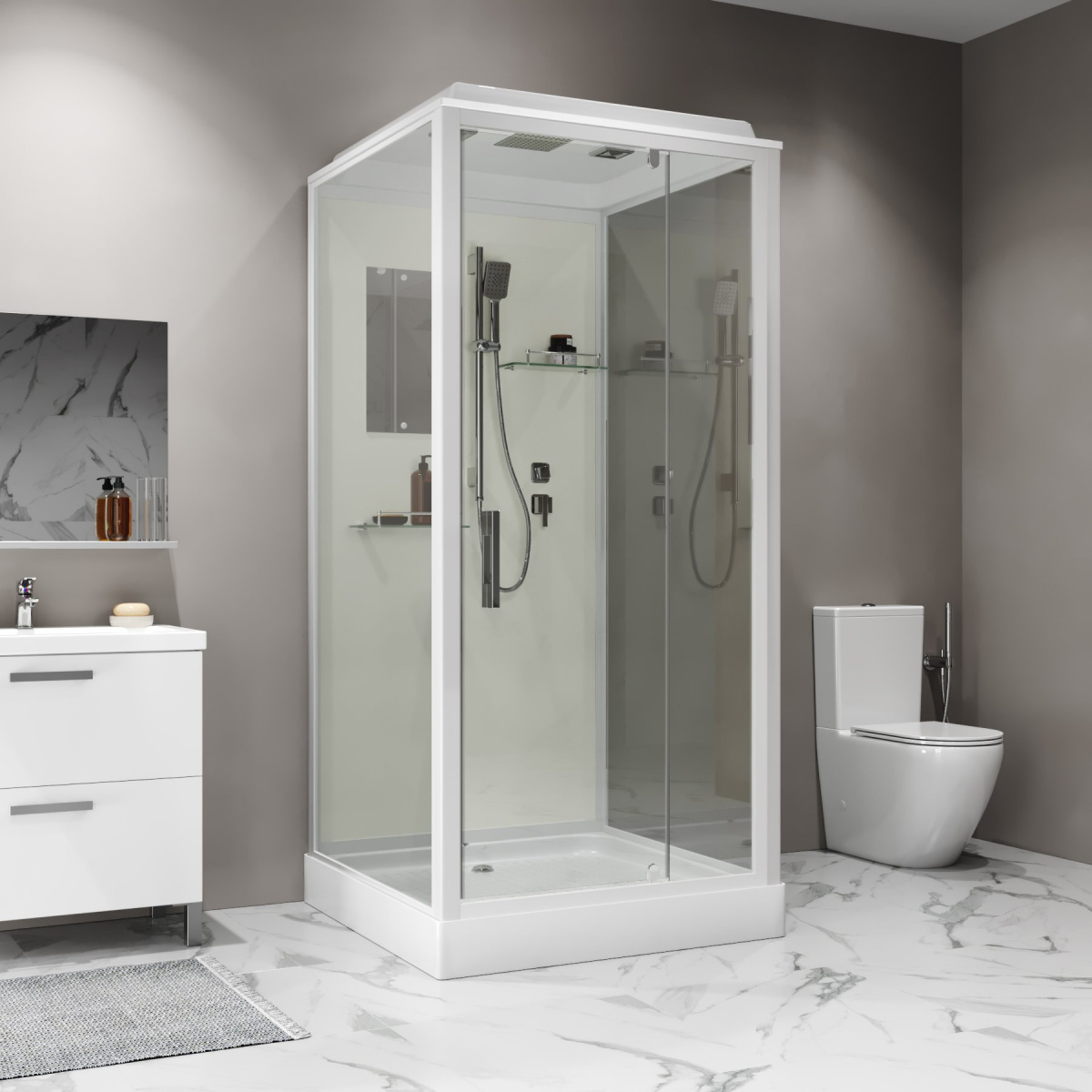 Душевая кабина Niagara Standart ST100/15Q 100x100 стекло прозрачное, без г/м