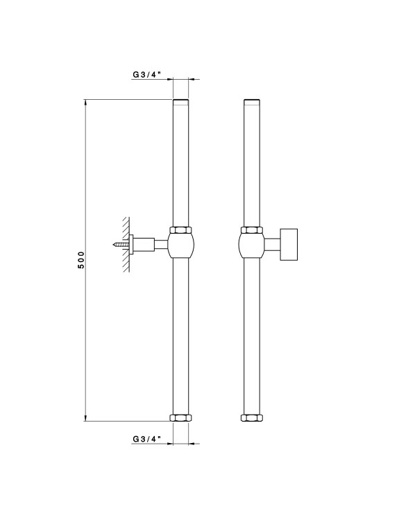 Соединение для  штанги Nicolazzi 5606EXT.OL