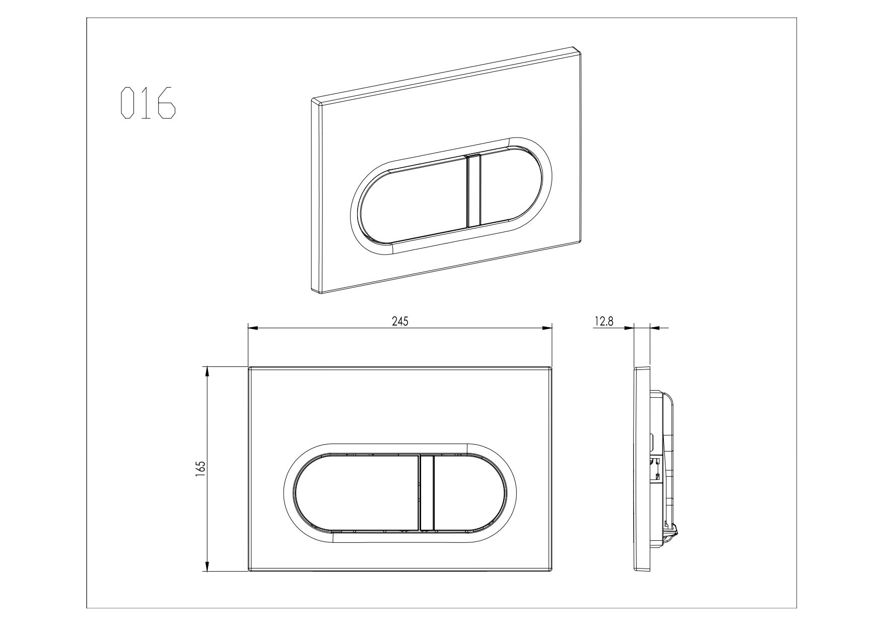 Подвесной унитаз SET Aquatek Мия-MB-045 4в1, кнопка черный матовый