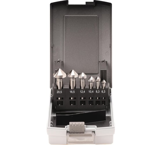 Набор зенковок (6 шт; 6.3-20.5 мм; 90 гр; HSSE) Bucovice Tools 791806