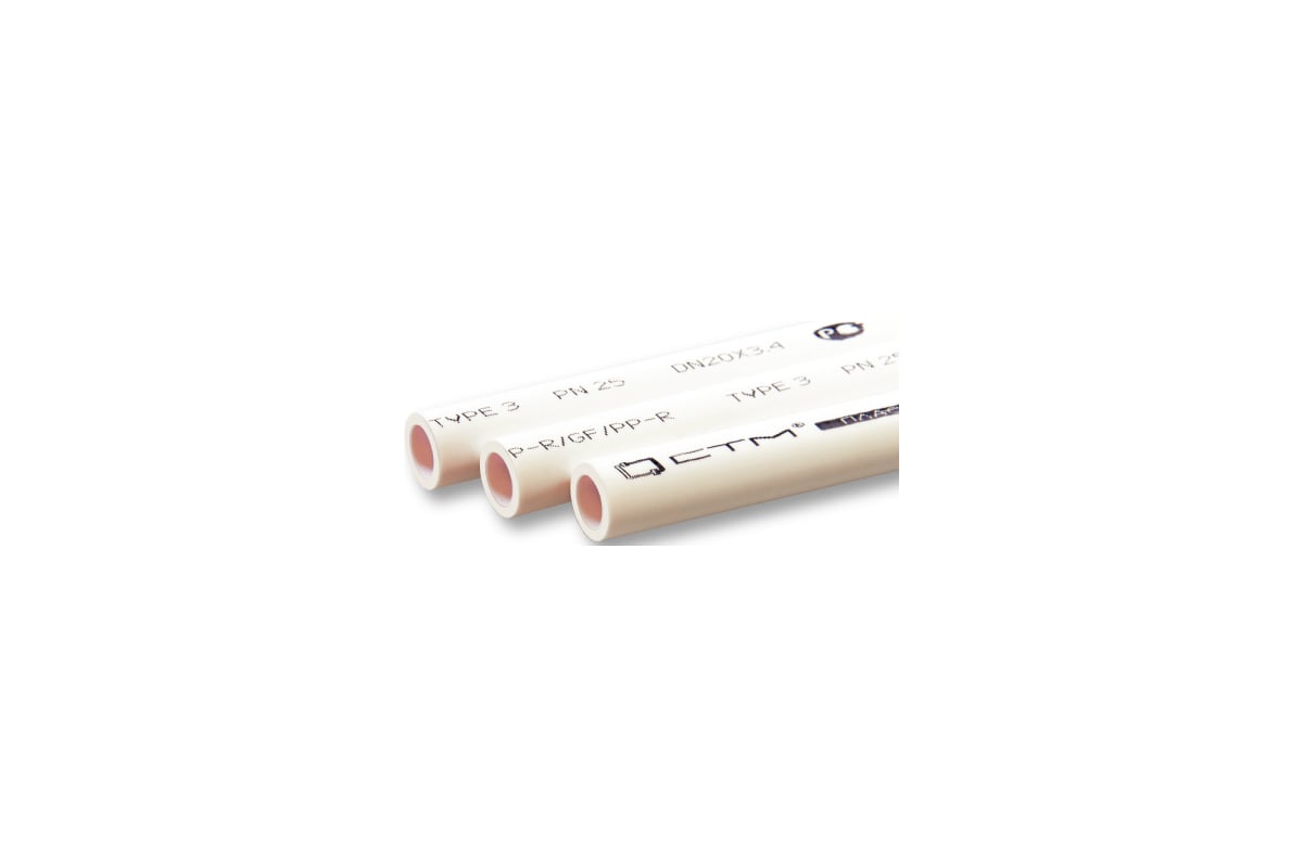 Труба СТМ ПЛАСТ PP-R PN 20 DN 20х3.4, 2 м C2PP0020