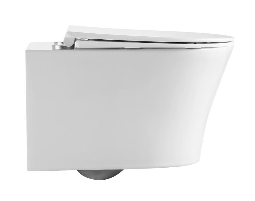 Подвесной унитаз Grossman Thin Rim GR-5604SQ смыв торнадо, с микролифтом, белый