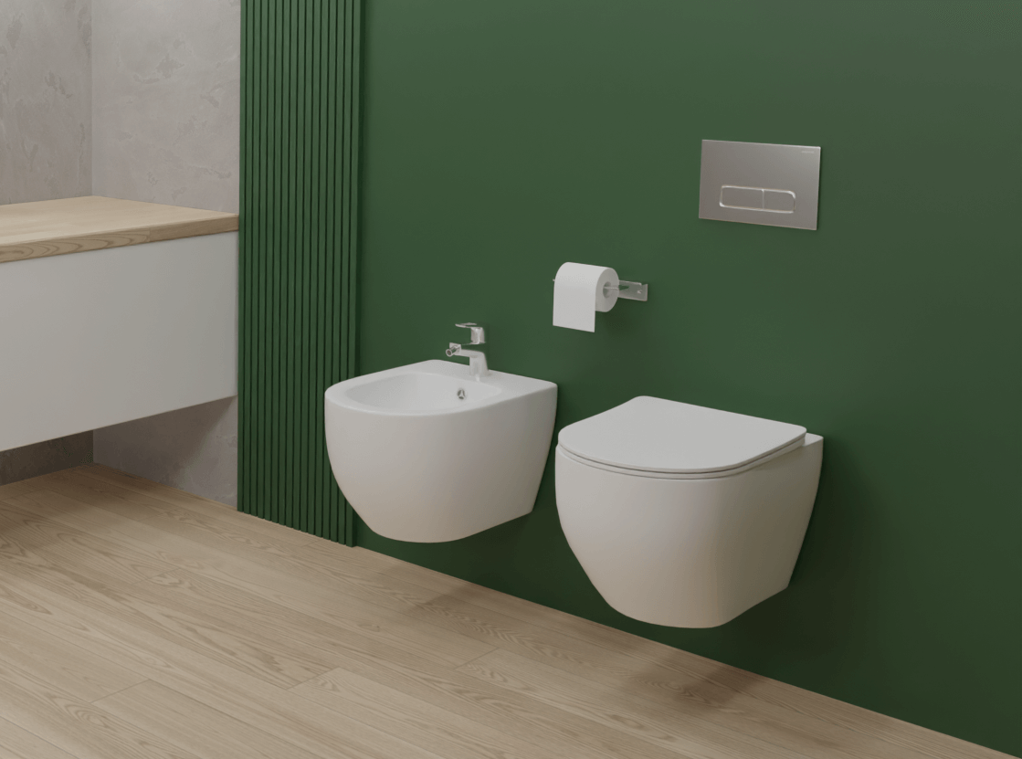 Подвесной унитаз SET Aquatek Европа с инсталляцией