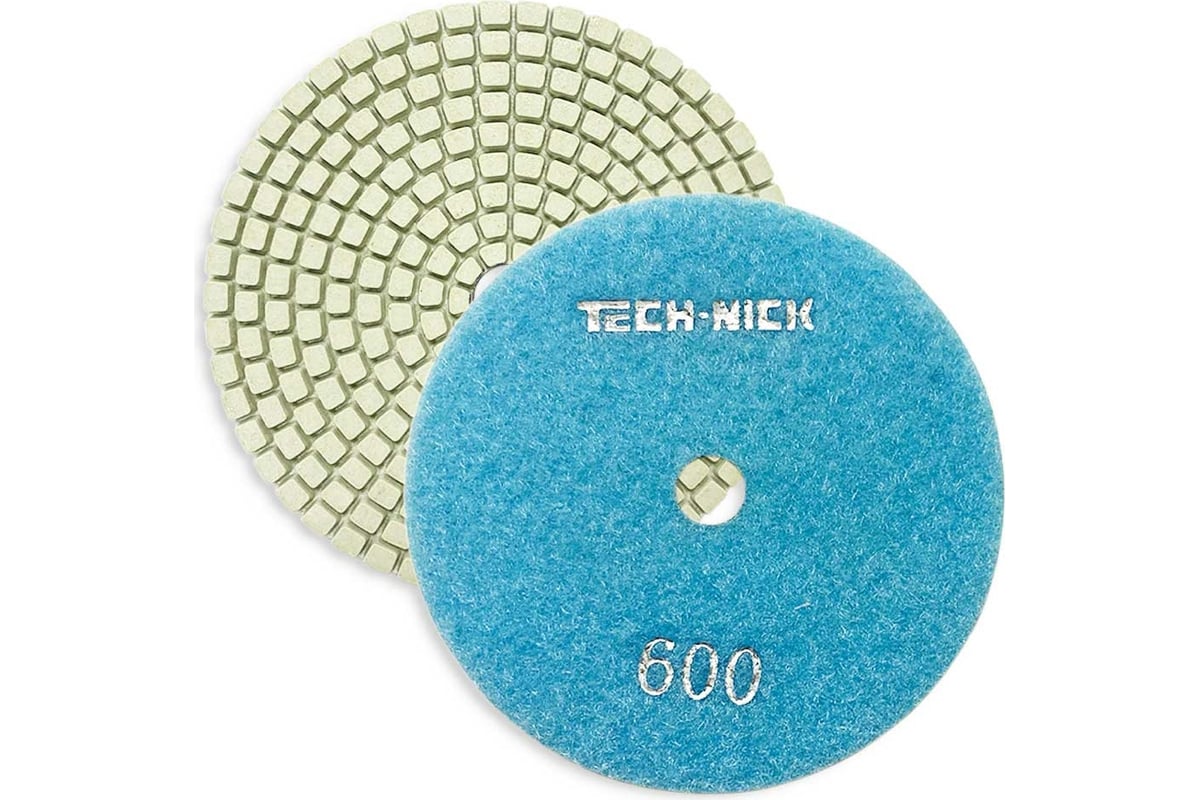 Круг алмазный гибкий шлифовальный АГШК WHITE NEW (100x2.5 мм; Р600) TECH-NICK 128.120.7357