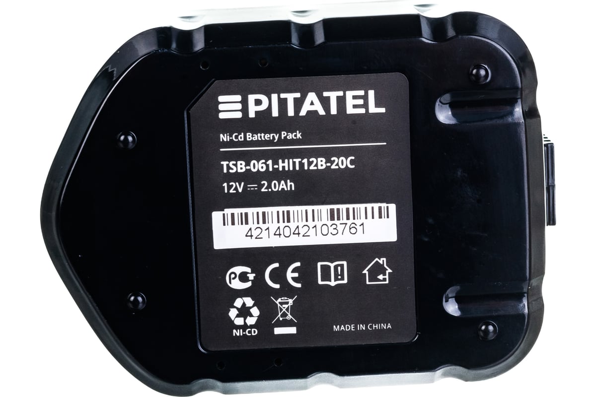 Аккумуляторная батарея для HITACHI (2 Ач, 12 В, Ni-Cd) Pitatel TSB-061-HIT12B-20C