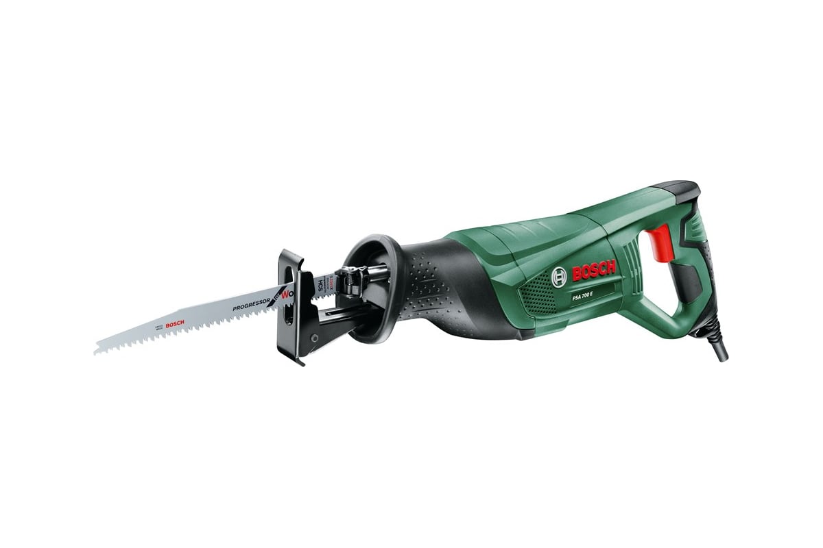 Сабельная электроножовка Bosch PSA 700 E + набор пильных полотен 0.603.3A7.001