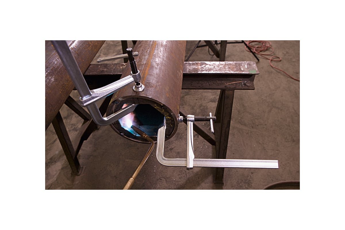 Струбцина BESSEY цельнометаллическая 500/120, 6 кН, Т-ручка BE-GZ50K