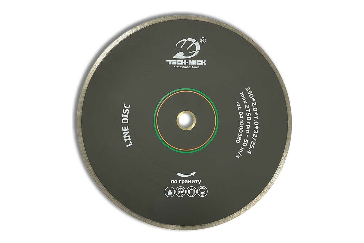 Диск алмазный сплошной по граниту LINE DISC (350х32/25.4 мм) TECH-NICK 41000380