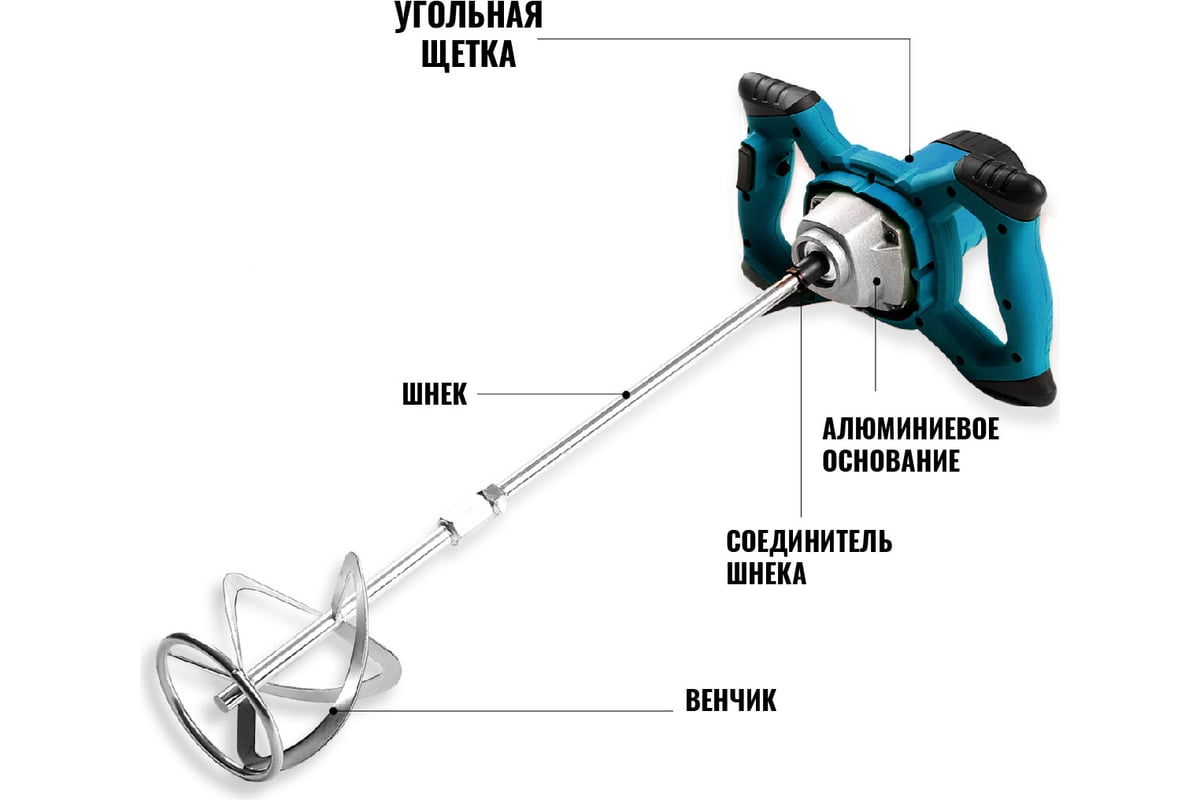Строительный электрический миксер LT MX 1600-6S LTMX1600-6S