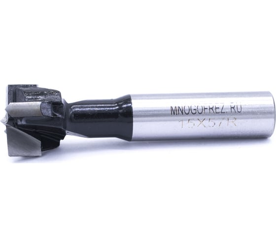 Сверло чашечное четырехзаходное по дереву FT120102R (15х57 мм; хв-к 10 мм; правое вращение) МНОГОФРЕЗ 6590