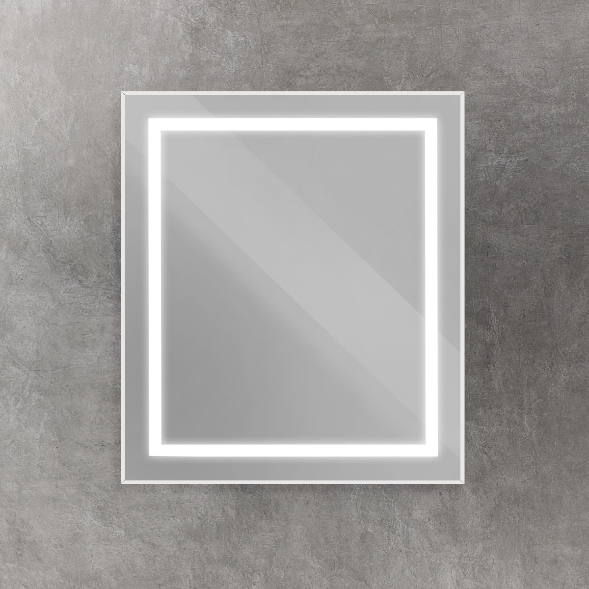 Зеркало BelBagno SPC-KRAFT-700-800-SENS-AL 70x80 см сенсорный выключатель, сатин