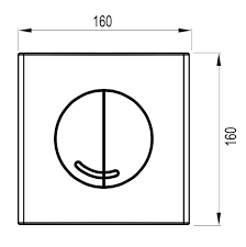 Кнопка смыва Wisa XS Argos DF 8050.414631 матовый хром