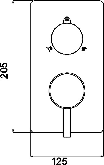 Смеситель для душа RGW Shower Panels SP-43-03 с внутр.частью