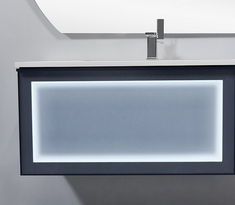 Мебель для ванной Orans BC-9013-800 80 см с подсветкой, Matt Deep Ocean