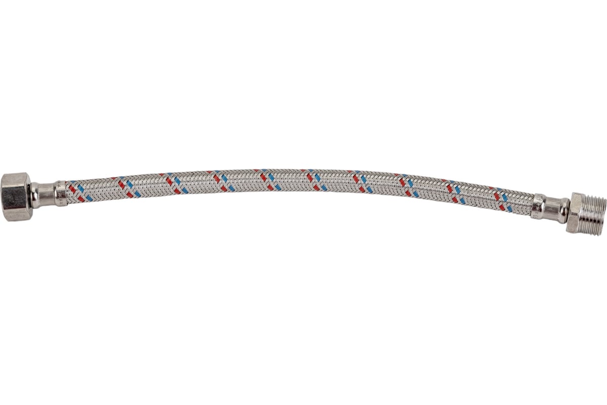 Гибкая подводка для воды (30 см; 1/2"; гайка-штуцер) Valtec VTf.002.IS.0404030
