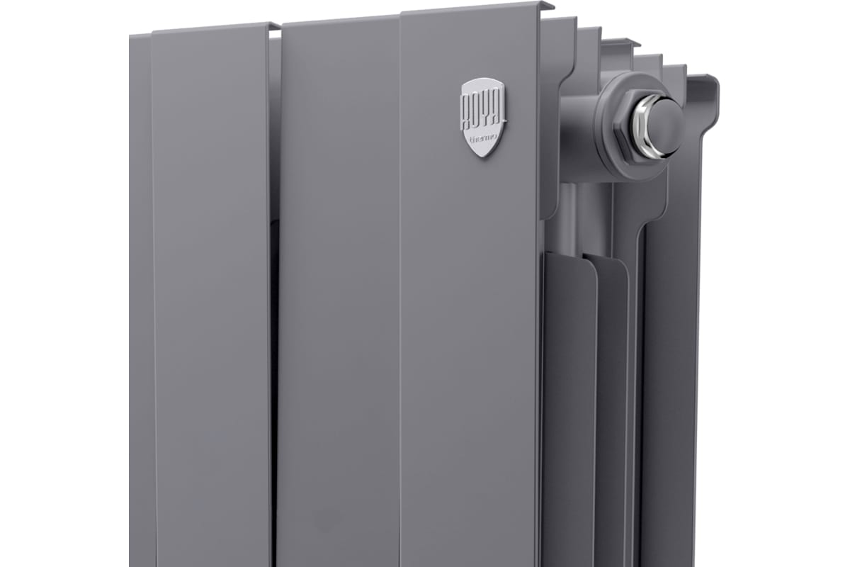 Биметаллический радиатор Royal Thermo PianoForte 200/Silver Satin 16 секций НС-1346025
