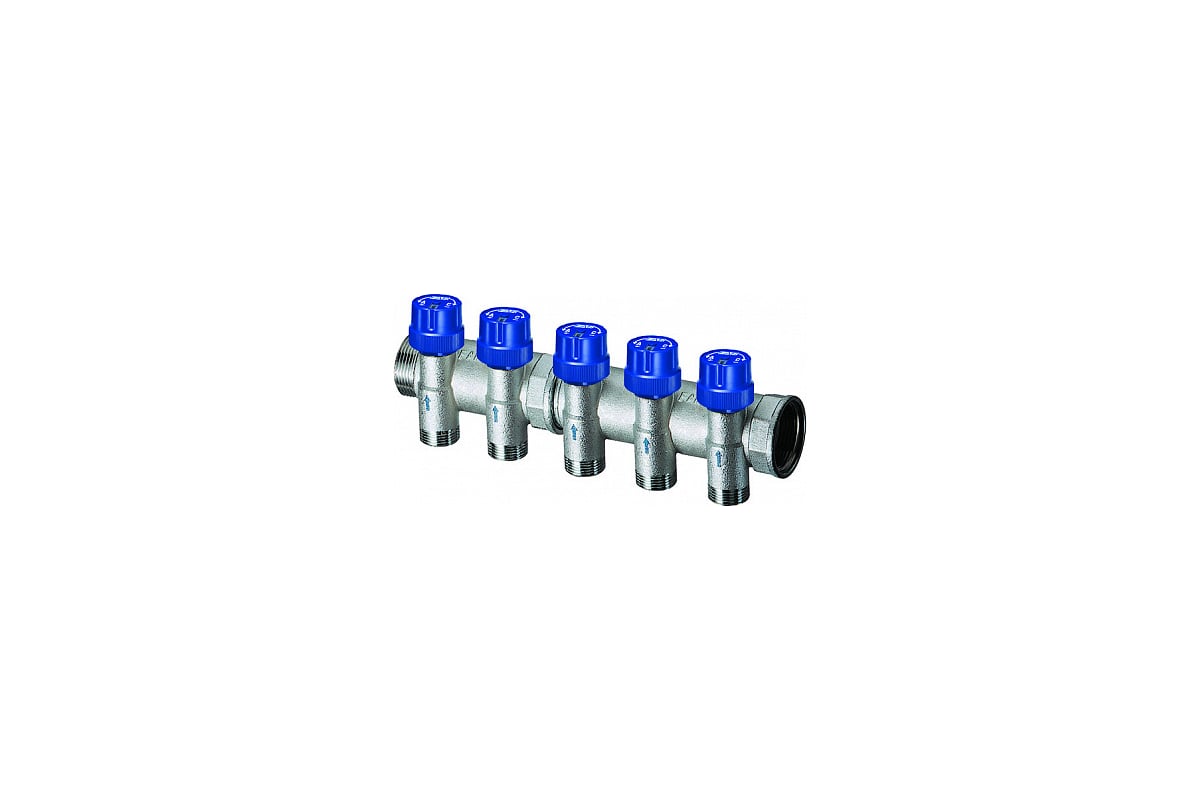 Терморегулирующий коллектор FAR 1", 4 отвода, 3/4" EUROKONUS FK 3911 13404