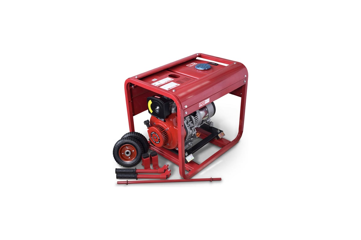 Дизельный электроагрегат REDVOLT 170f, 2,2 квт ручн. старт, EPD2500
