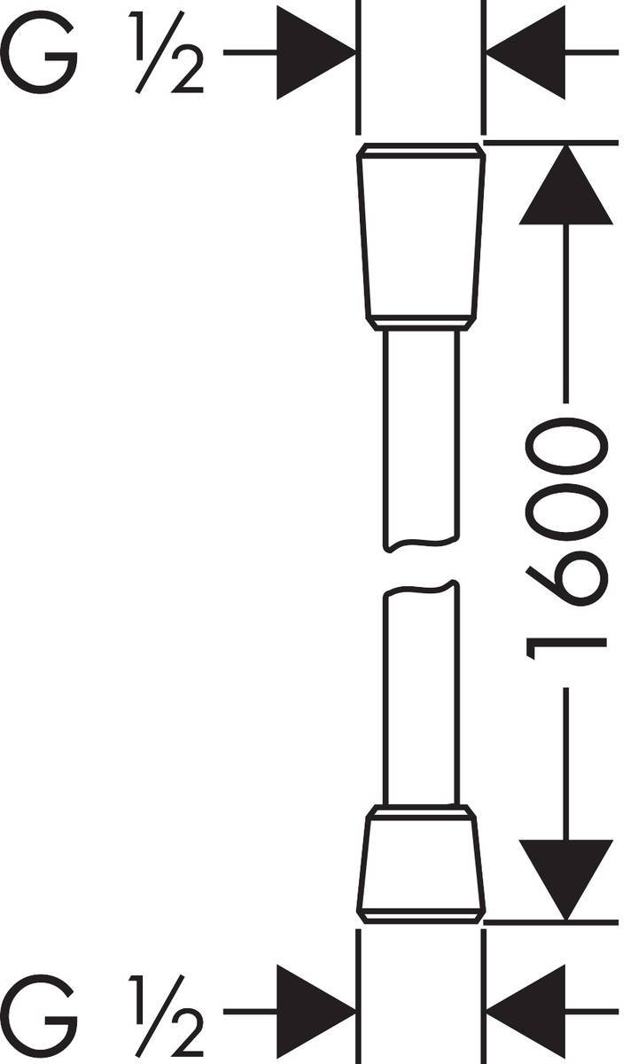 Шланг Hansgrohe Isiflex 28276670 160 см матовый черный