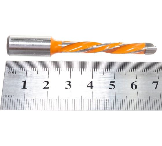 Сверло присадочное усиленное "глухое" (6x70 мм; S=10x20 мм; LH) ROTIS 412.0670L