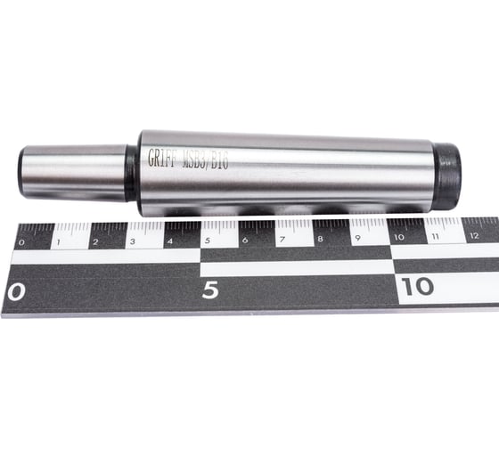 Оправка переходная на сверлильный патрон с КМ3 на B16 с резьбой M12 Griff b162022