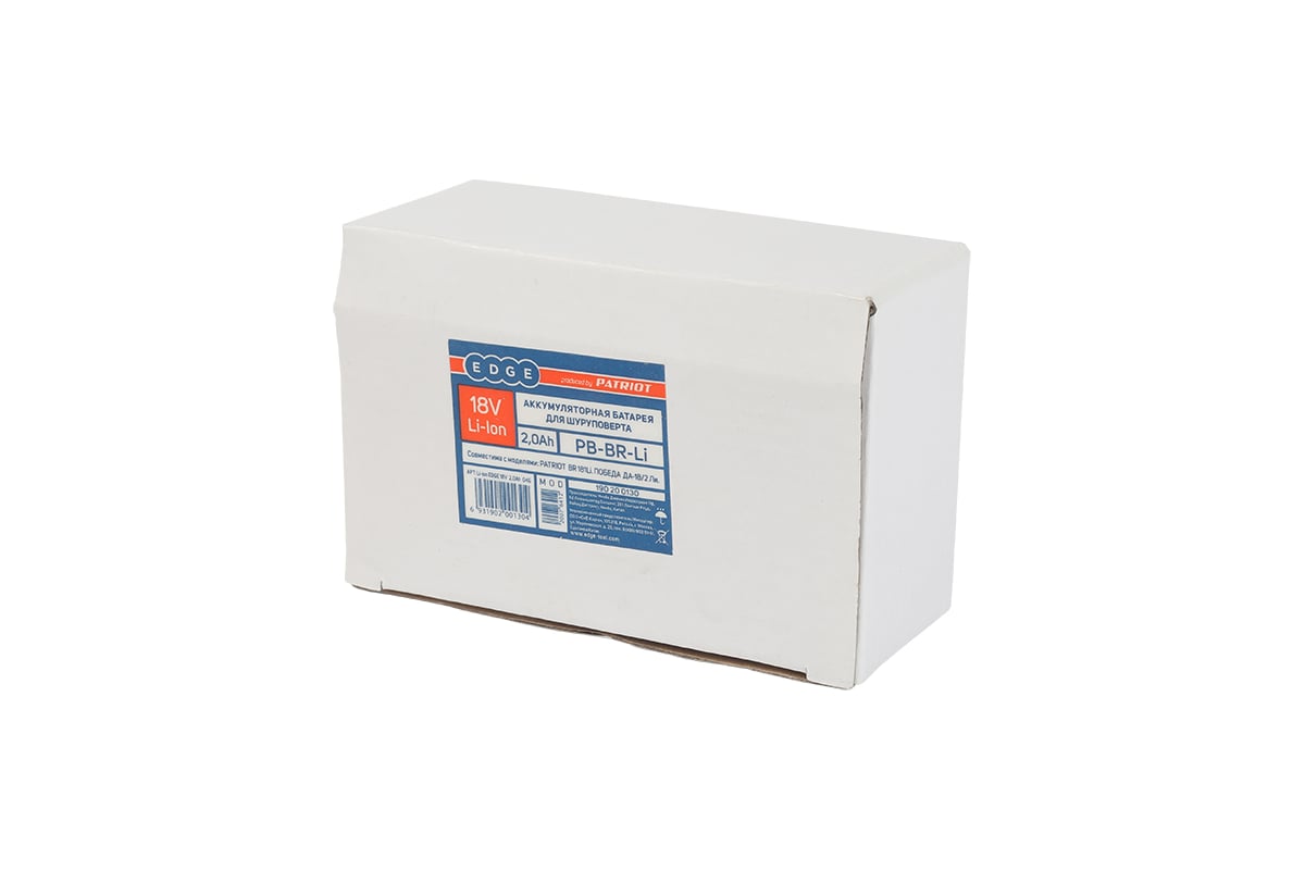 Аккумулятор EDGE PB-BR-Li 18,0V 2,0Ah для шуруповертов Победа и Patriot PATRIOT 190200130