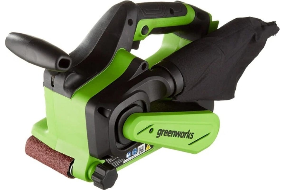 Аккумуляторная бесщеточная ленточная шлифовальная машина GreenWorks 24V, без АКБ и ЗУ 3100607