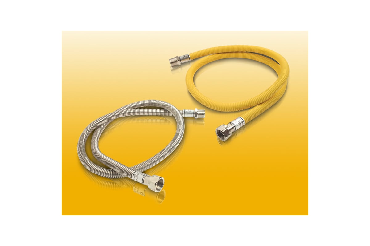 Сильфонная подводка для газа GM Cobra 1/2", г/ш, 1.2м GM 1200