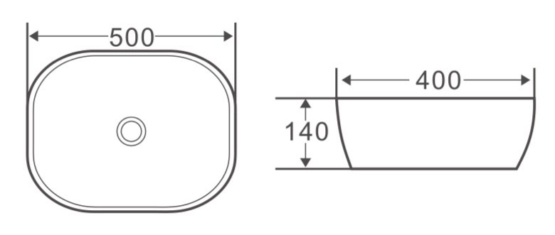 Раковина BelBagno BB1302 50 см